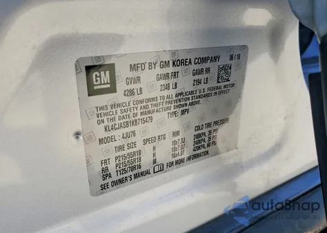 2019 Buick Encore Preferred z USA, uszkodzony, nr VIN KL4CJASB1KB715479